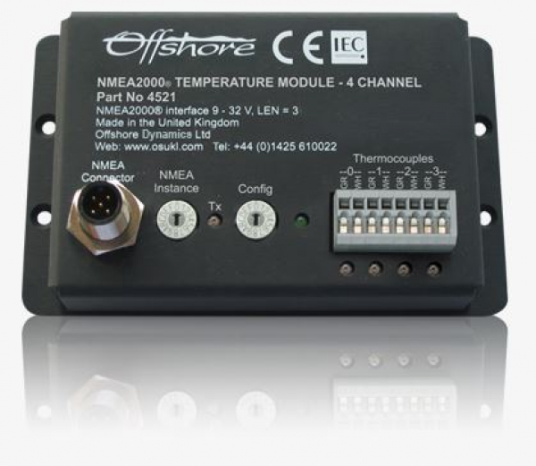 NMEA 2000, 4521 4 Kanal Temperaturmodul