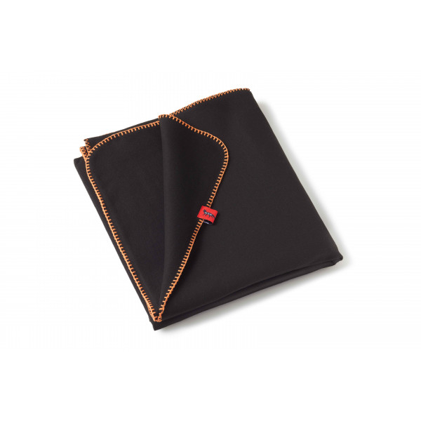 Feuerfeste Home-Kuscheldecke Schwarz/Orange